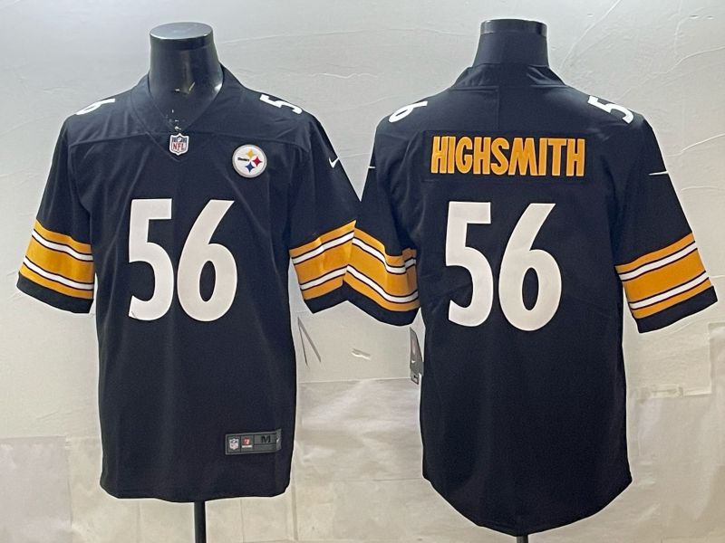 Men 2026 Pittsburgh Steelers #56 Highsmith Black Nike Limited NFL Jersey 01->pittsburgh steelers->NFL Jersey